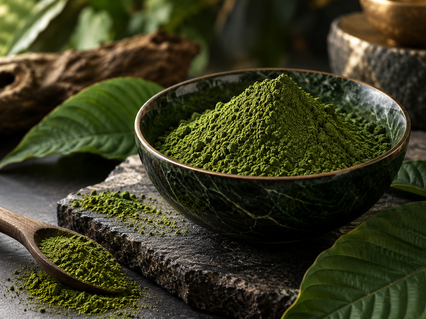 Green Jong Kong kratom powder from Koala T Herbals